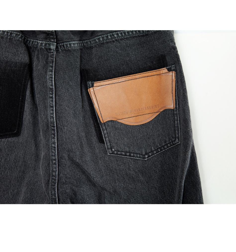 Maison Mihara Yasuhiro Easy Waist Denim Pants for Men J13PT122 BLACK