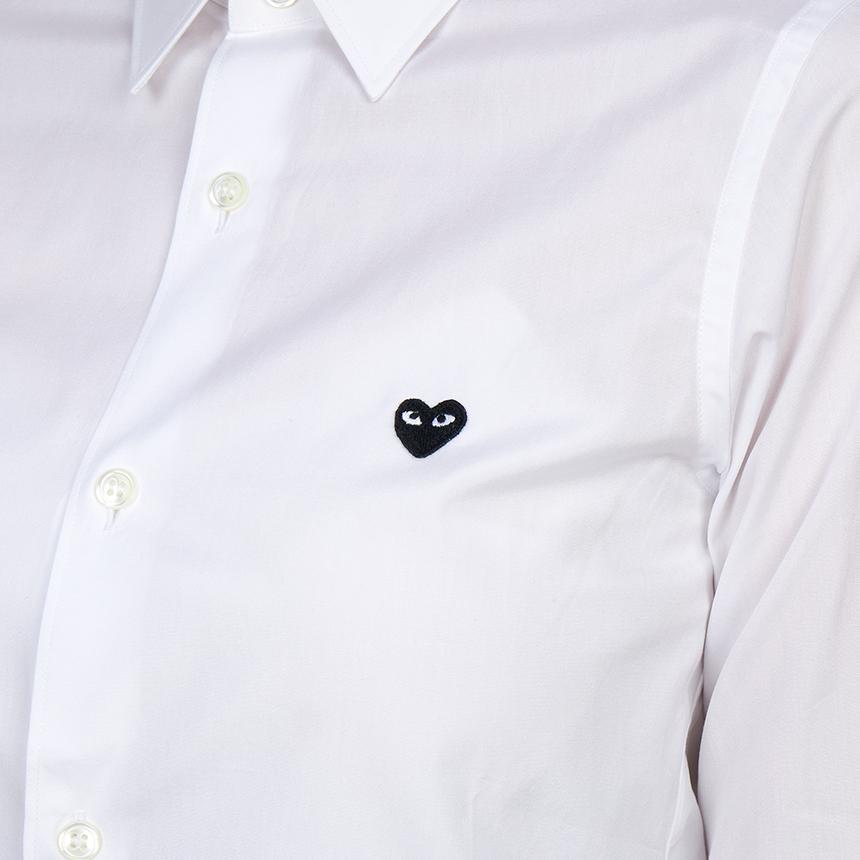 Comme des Garcons Mini Black Heart Logo Women’s Shirt AZ B013 051 2