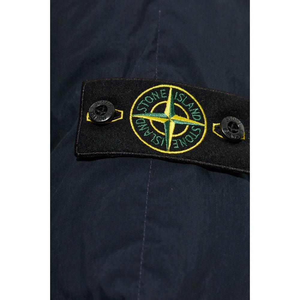 STONE ISLAND Cotton Nylon Down Jacket for Men Black