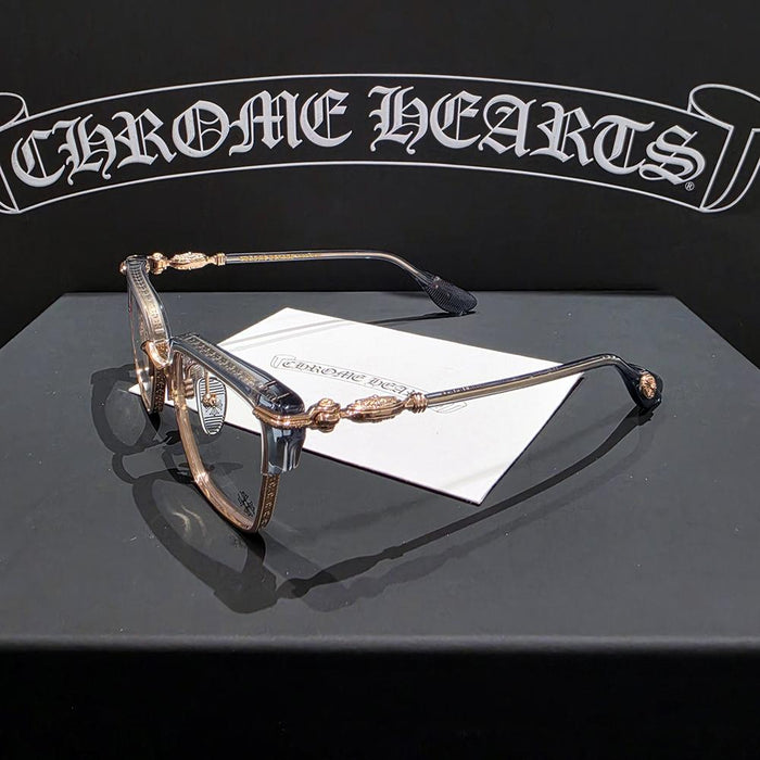 Chrome Hearts Nippleopolis Blue Gray Clear Eyeglasses