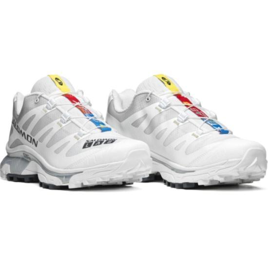 SALOMON Gray Mesh Lace-Up Sneakers for Men S250109 SX499