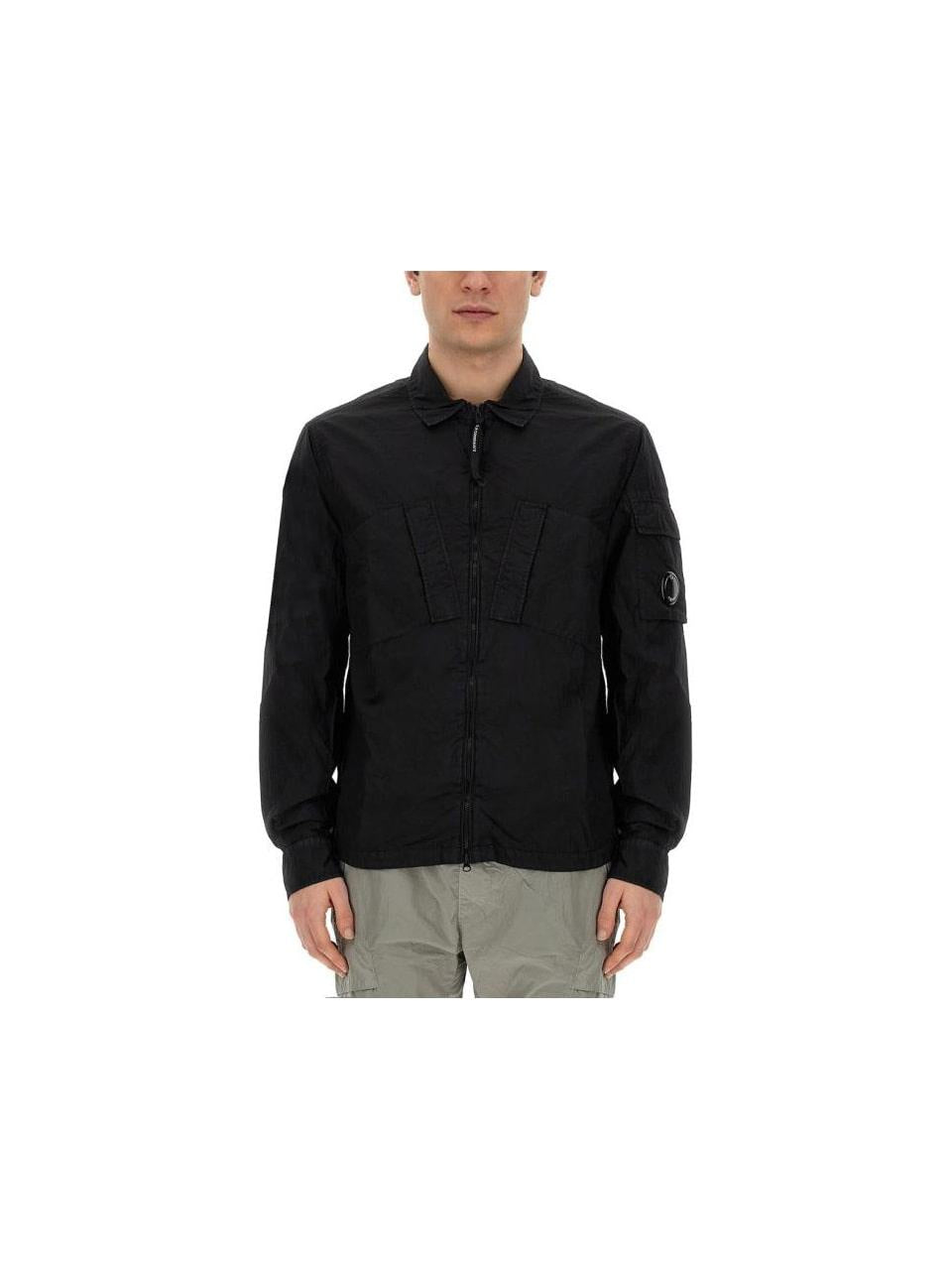 CP Company Taylon L Zip Shirt Jacket Black