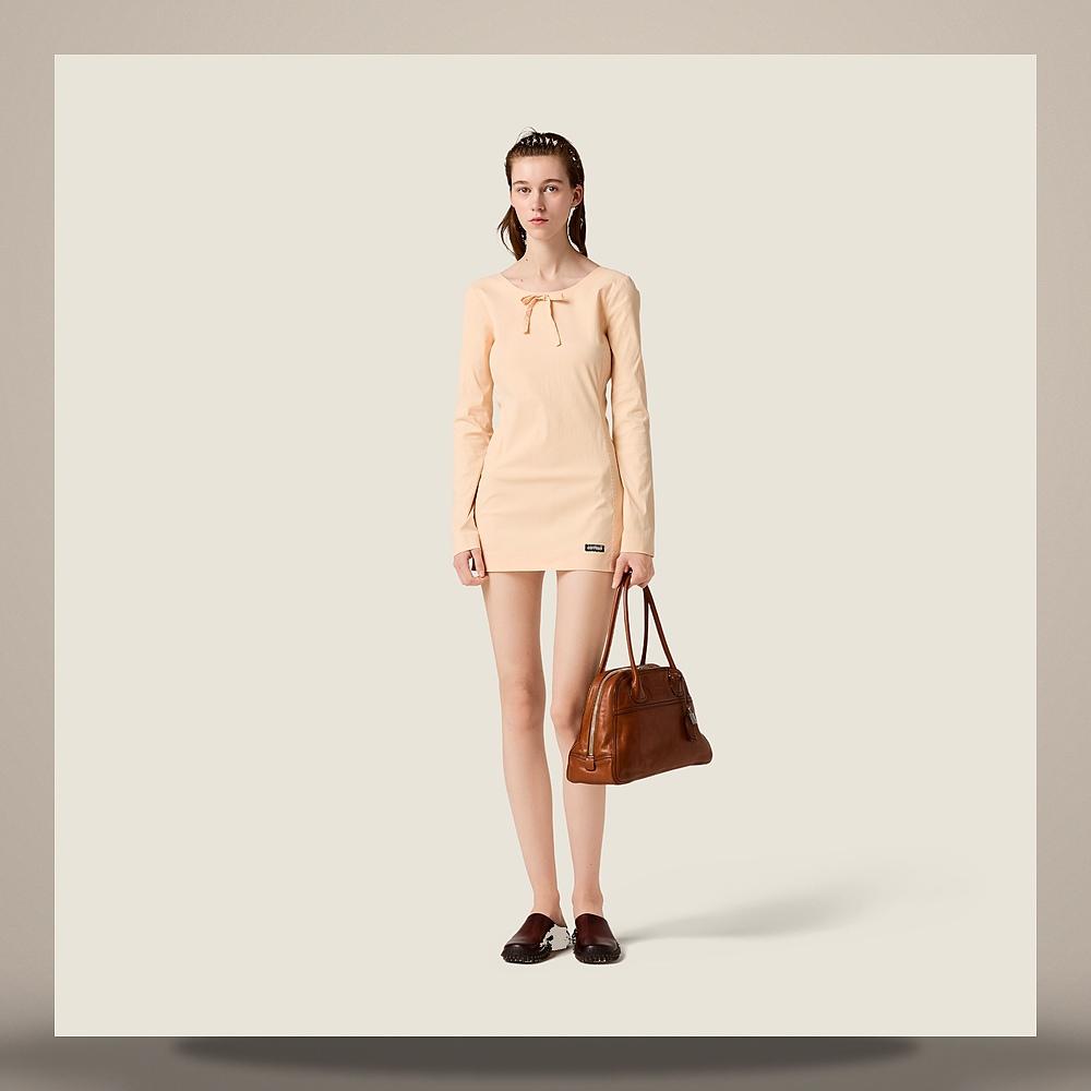 Miu Miu Poplin Stretch Mini Dress MF6586 6472 F0384