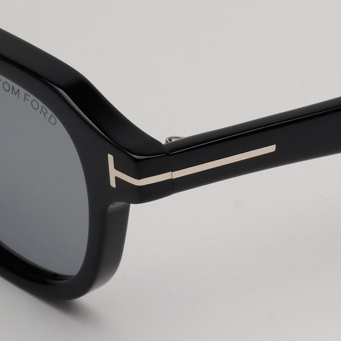 TOM FORD Black Acetate Square Sunglasses UV Protection Unisex TF1230D 01A