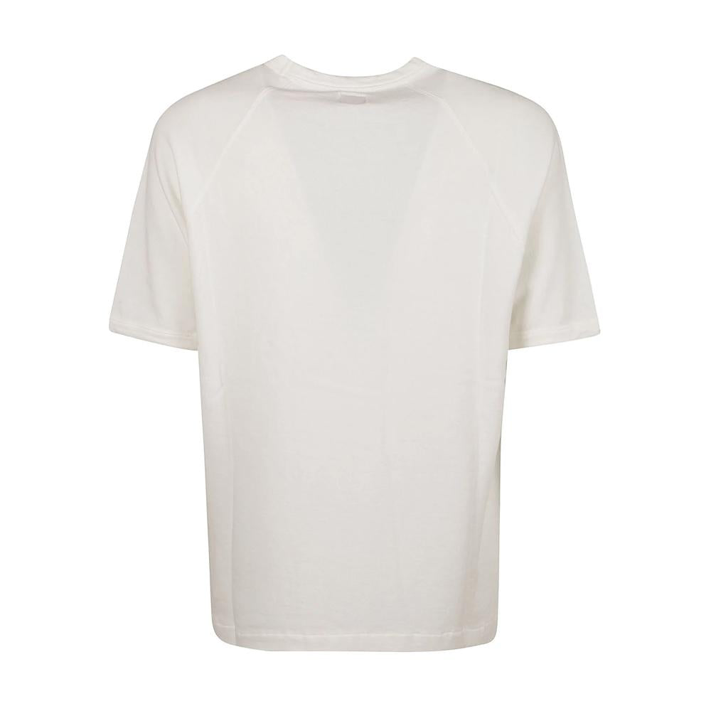 CP Company Logo Embroidered Short Sleeve T-Shirt White Men