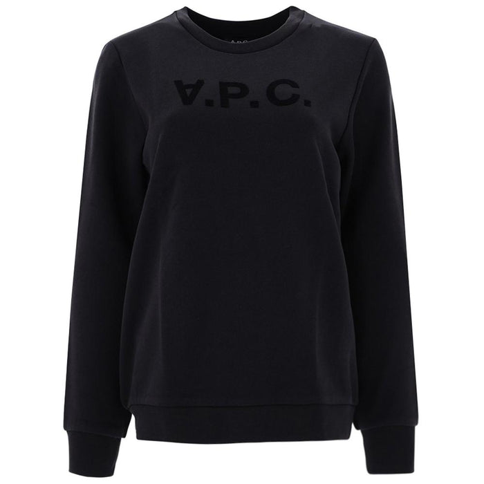A.P.C. VIVA Logo Print Sweatshirt Black Women’s