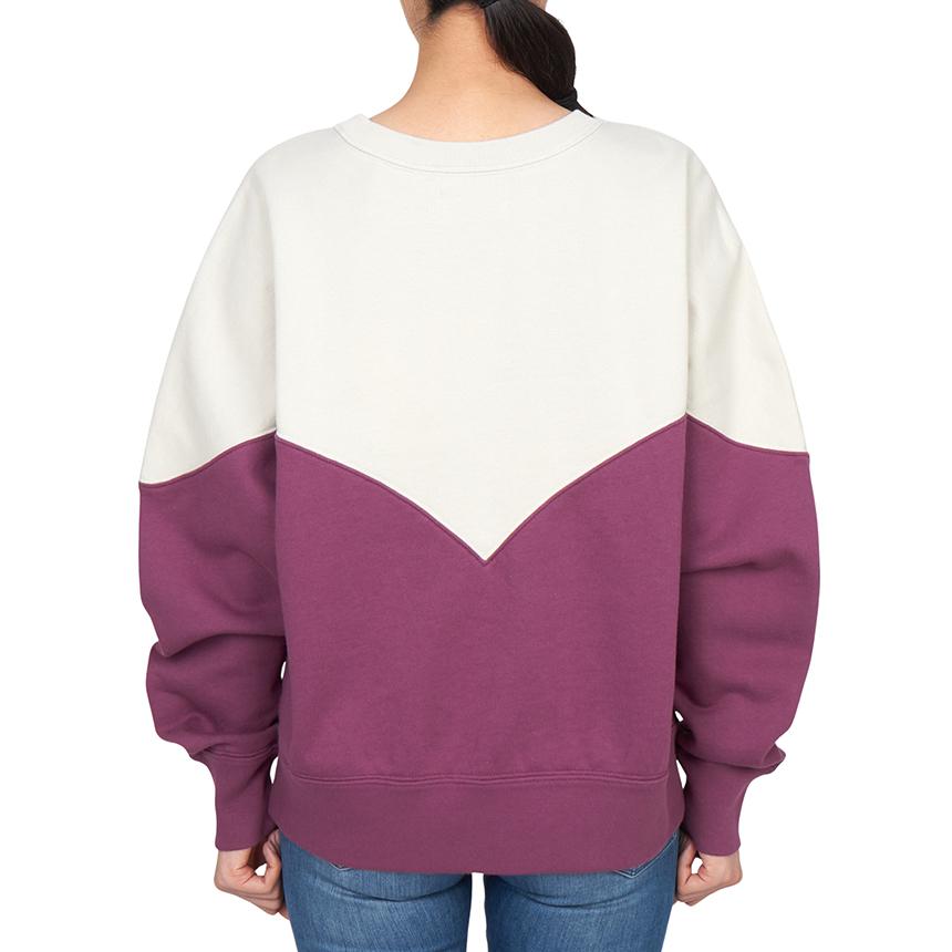Isabel Marant Houston Fleece-Lined Crewneck Sweatshirt Ecru Unisex