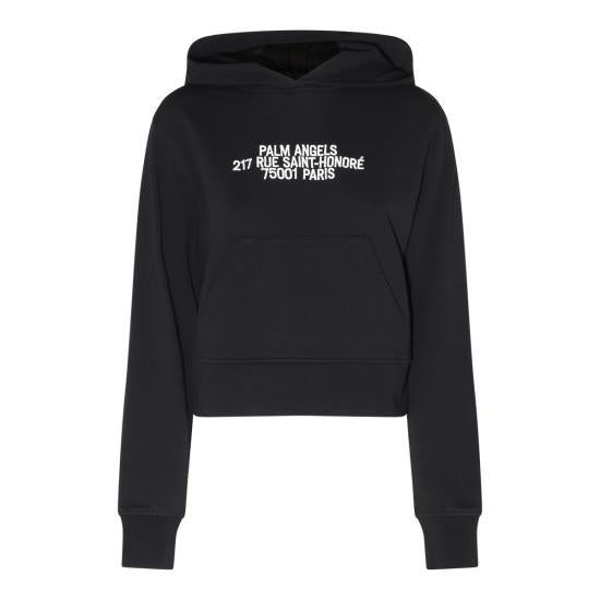 Palm Angels Women's Logo Hoodie Sweatshirt PWBB022E23FLE0021001 DOM