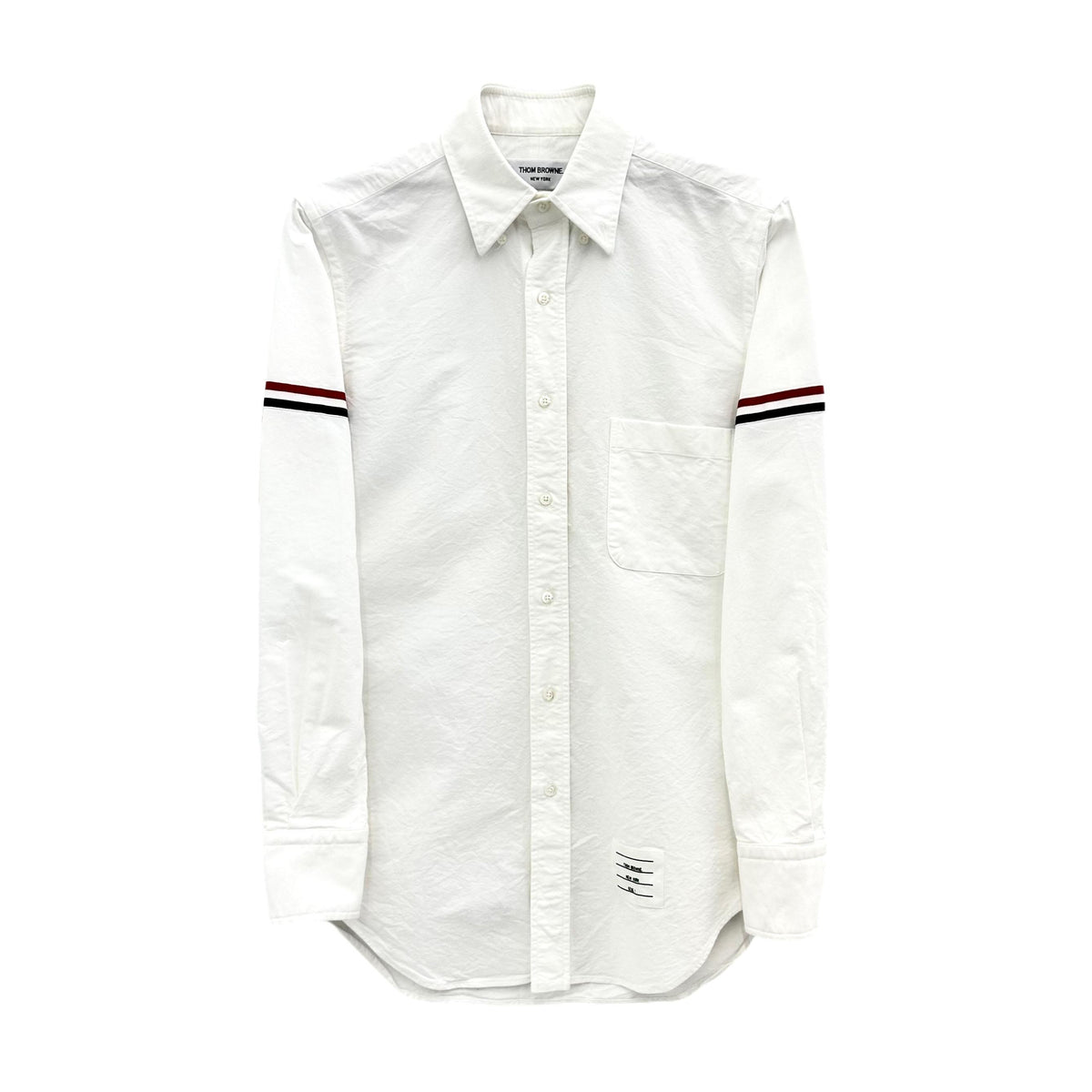 THOM BROWNE Armband Oxford Long Sleeve Shirt