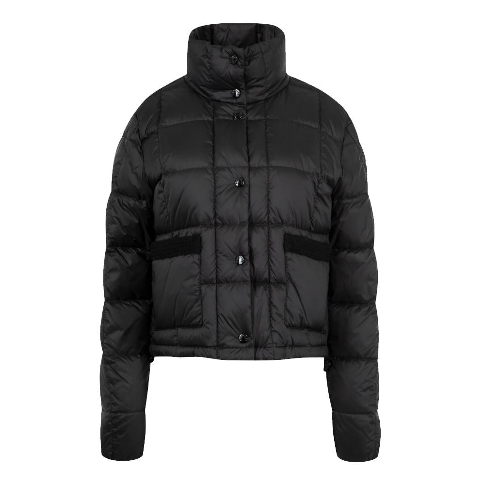 Moncler Black JARCIEU Logo Patch Down Puffer Jacket 1A00017 597YF 999