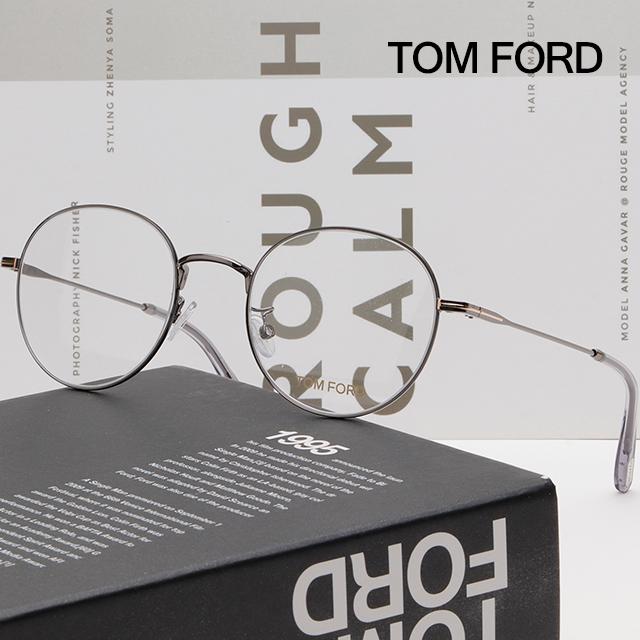 TOM FORD Asian Fit Round Eyeglass Frames Unisex TF5791K 008