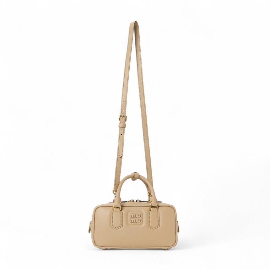 Miu Miu Arcadie Leather Tote Bag Black Women’s Tote