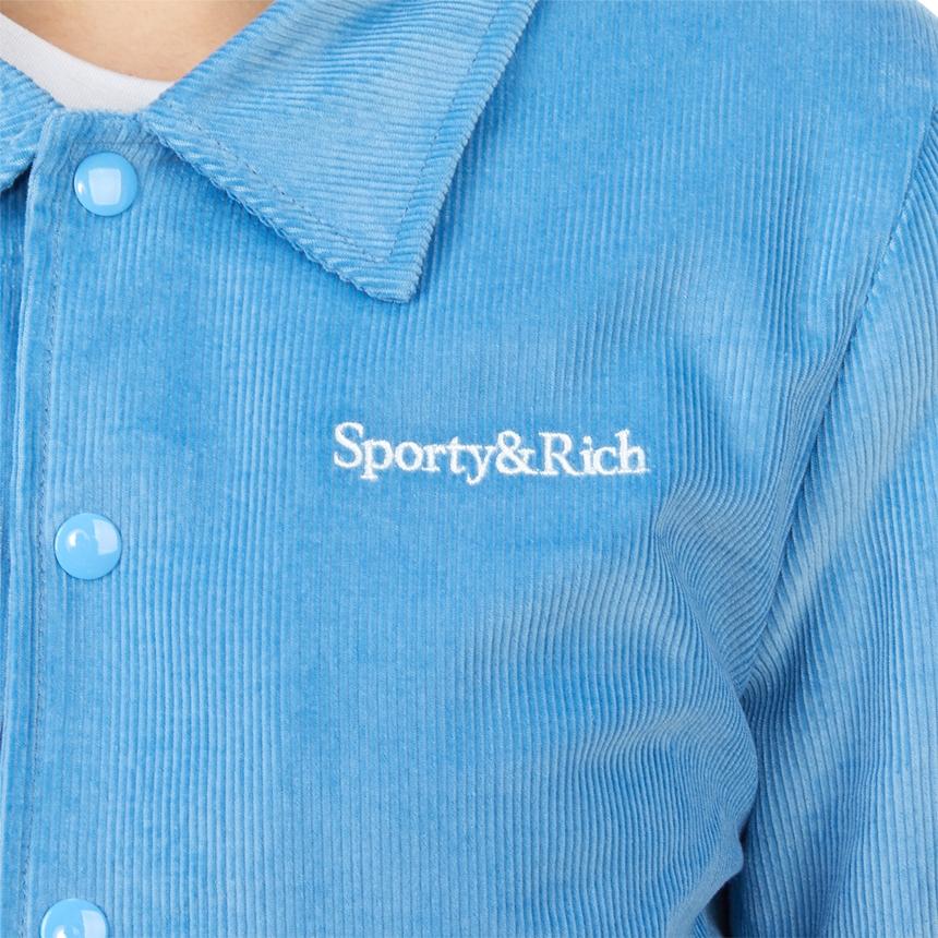 SPORTY&RICH Unisex Varsity Jacket JA761BB BABY BLUE
