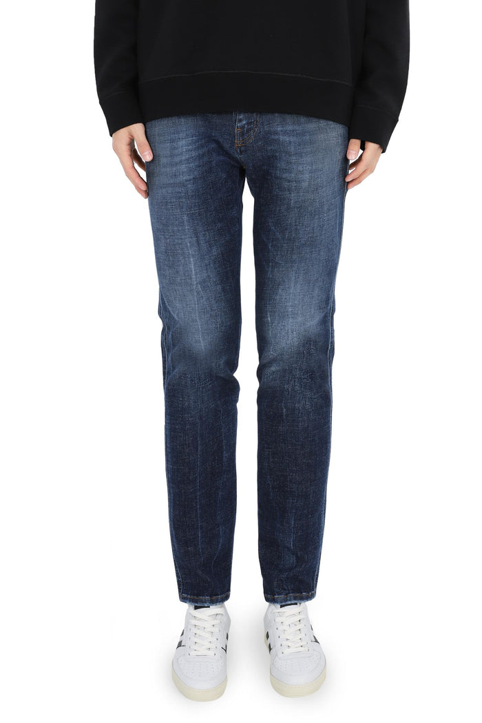 PT TORINO Men’s Washed Blue Denim Jeans Pants