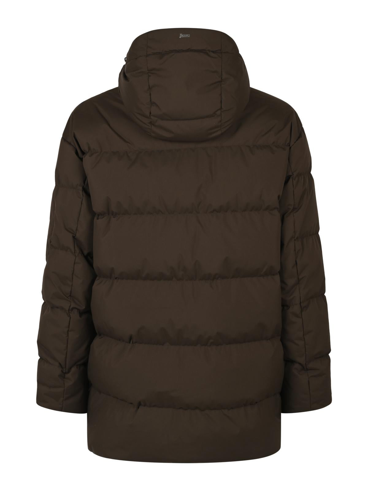 Herno Black Lightweight Down Puffer Jacket for Men