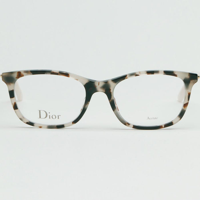 DIOR Havana White Acetate Unisex Eyeglass Frames MONTAIGNE18 C9K
