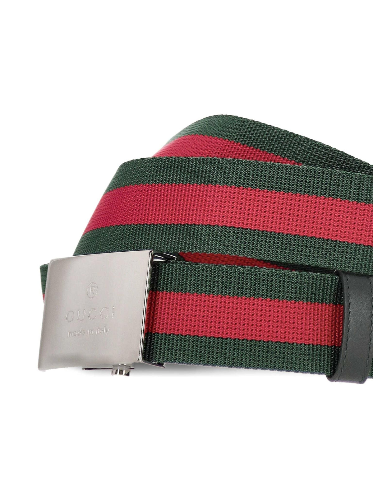 GUCCI Black Leather Silver Buckle Belt