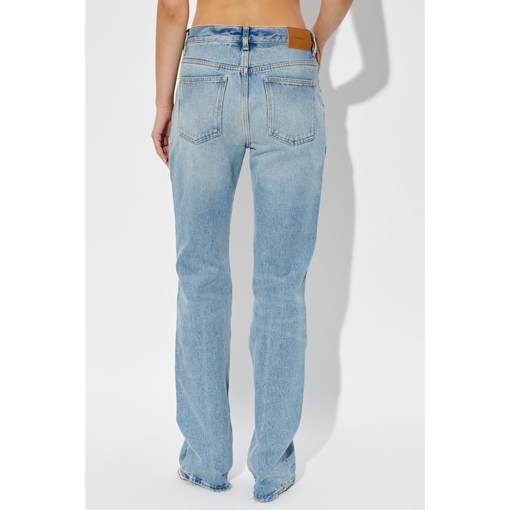 Saint Laurent Low-Rise Women’s Denim Jeans Blue