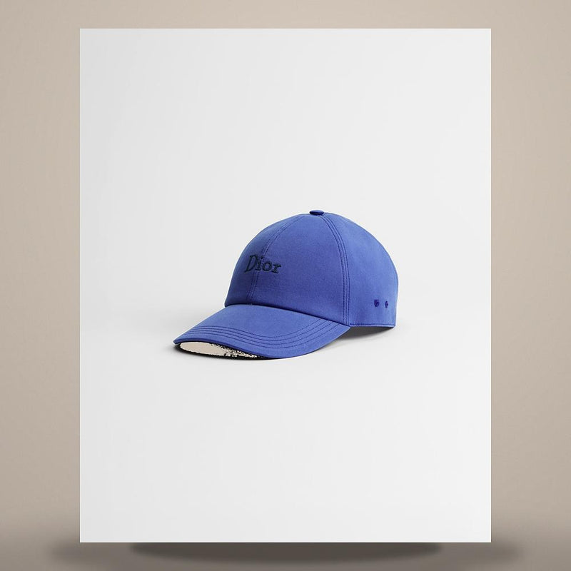 DIOR Blue Cotton Canvas Cap 693C901A3175 C585