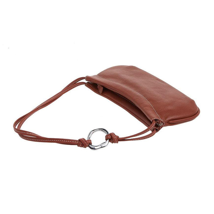 STAUD Tate Shoulder Bag Rust Brown Leather Women’s