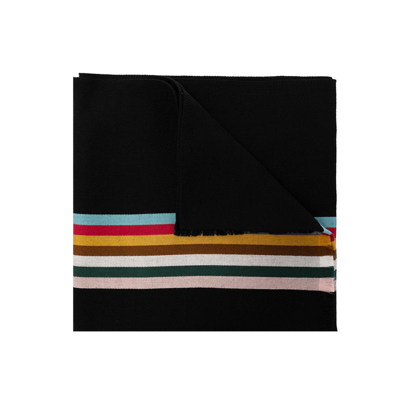 Paul Smith Men's Multicolor Striped Wool Scarf J324 79