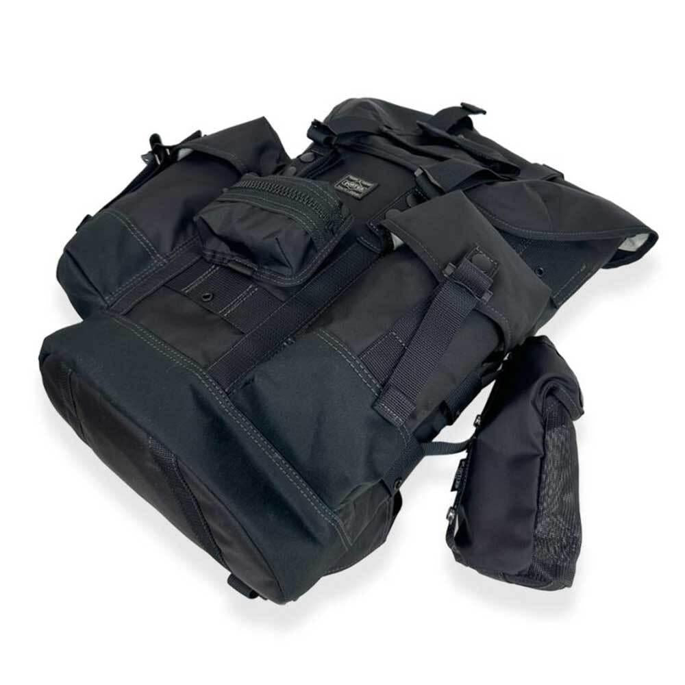 PORTER Unisex Backpack with Pouch Alice Pack Black Nylon 502 05957