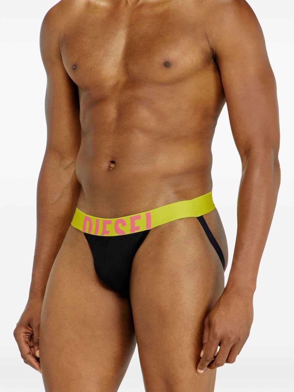 DIESEL Black Cotton Stretch Boxer Briefs Men's Underwear