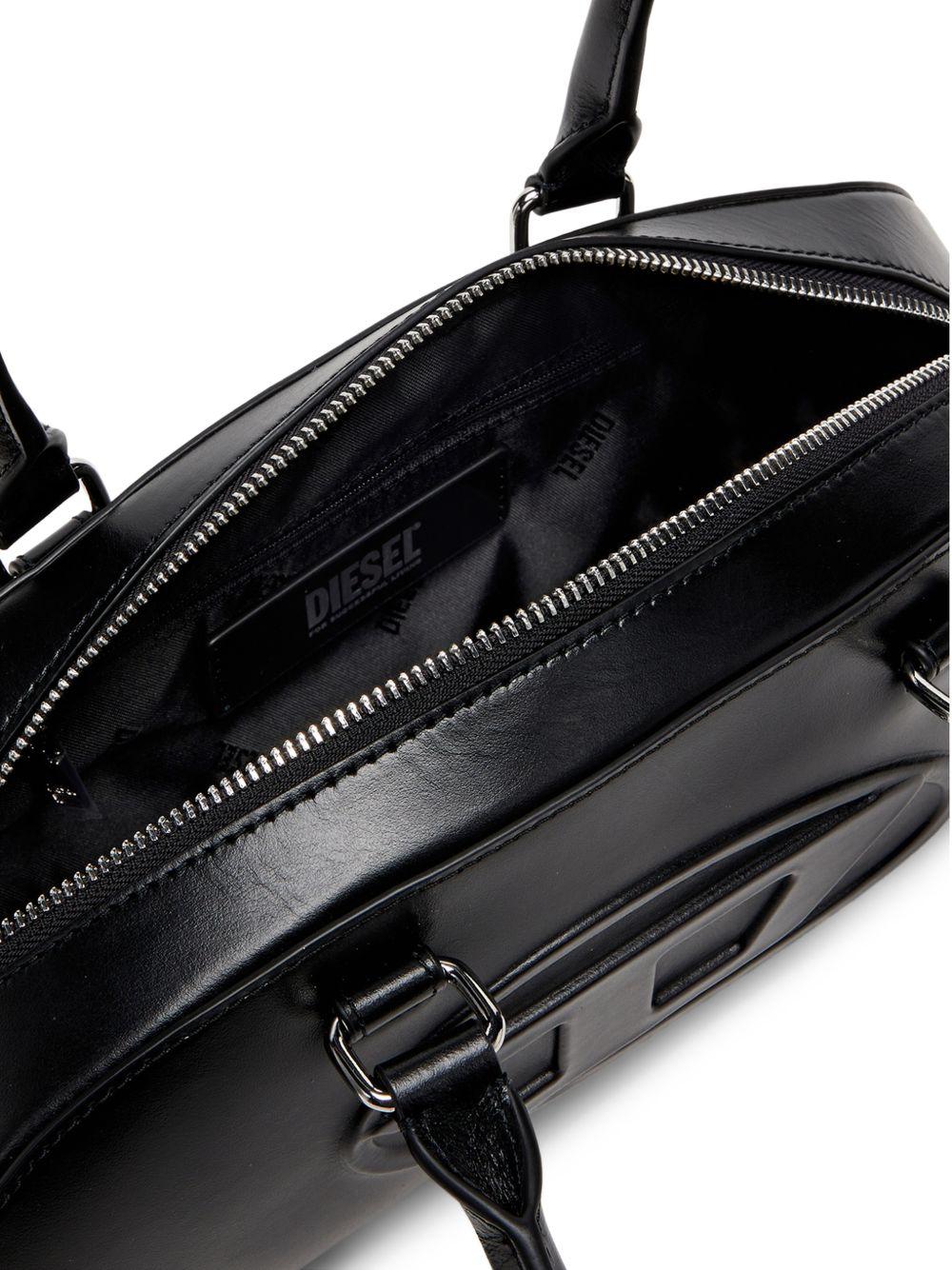 DIESEL Black Leather Shoulder Bag