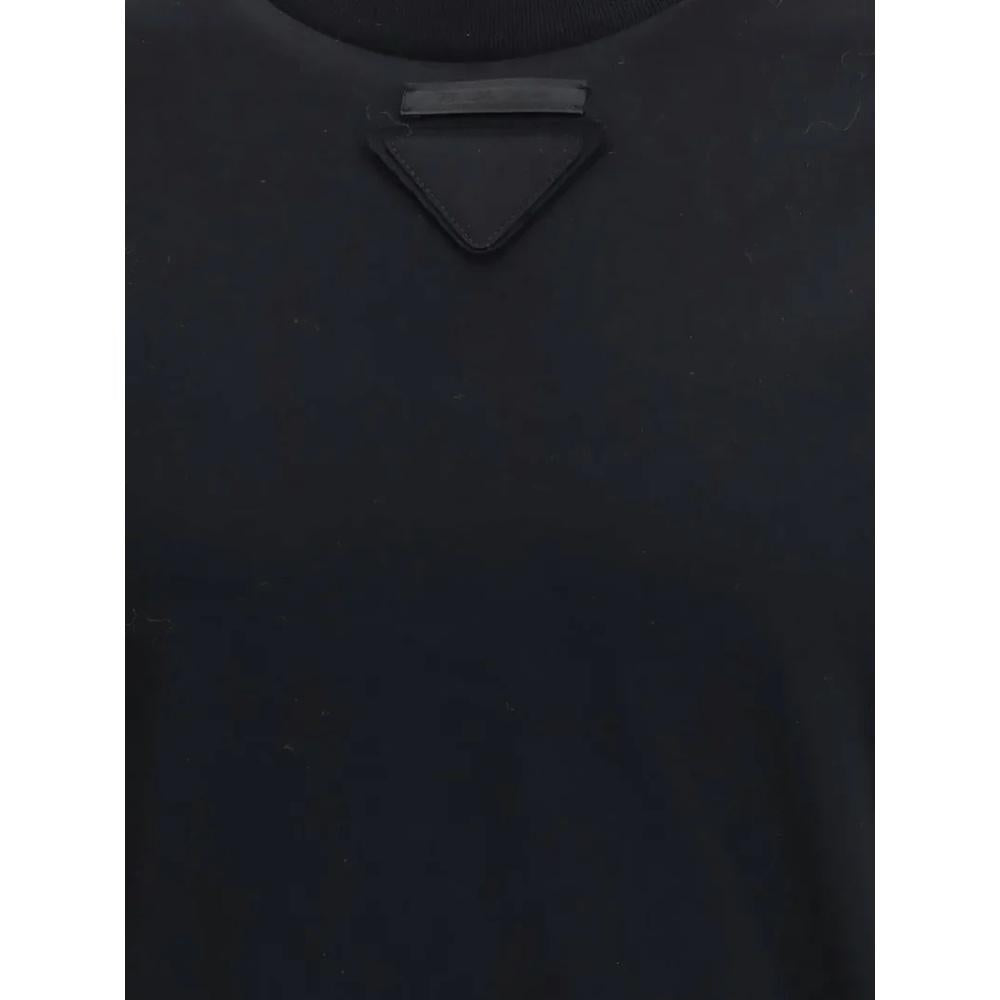 PRADA Men's Triangle Logo Short-Sleeve T-Shirt