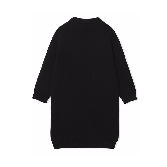 BURBERRY Brown Check Knit Sweater Dress Women Midi