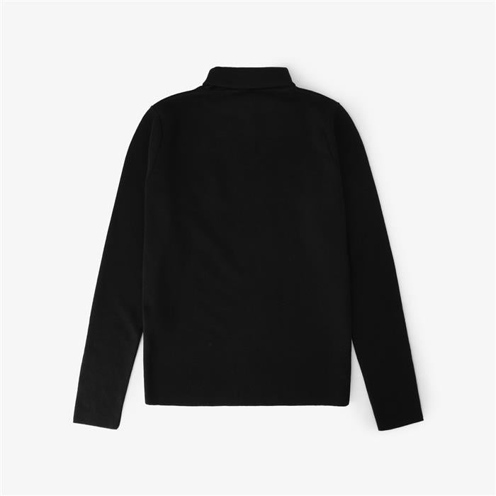Maison Kitsune Olympia Le Temps Flower Fox Turtleneck Knit Sweater