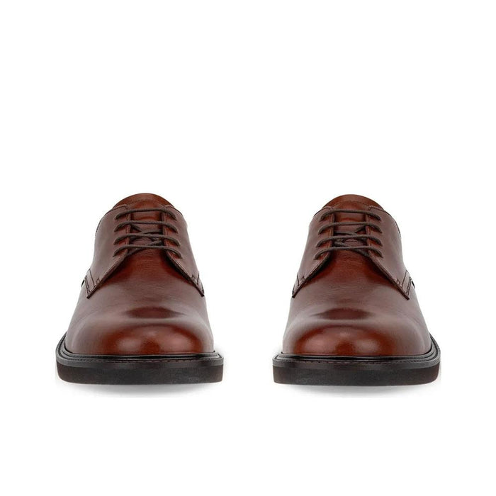 ecco Brown Leather Oxford Dress Shoes for Men