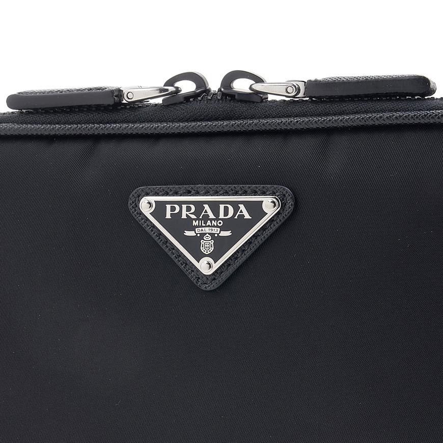 PRADA Men’s Saffiano Leather Crossbody Bag Black Crossbody