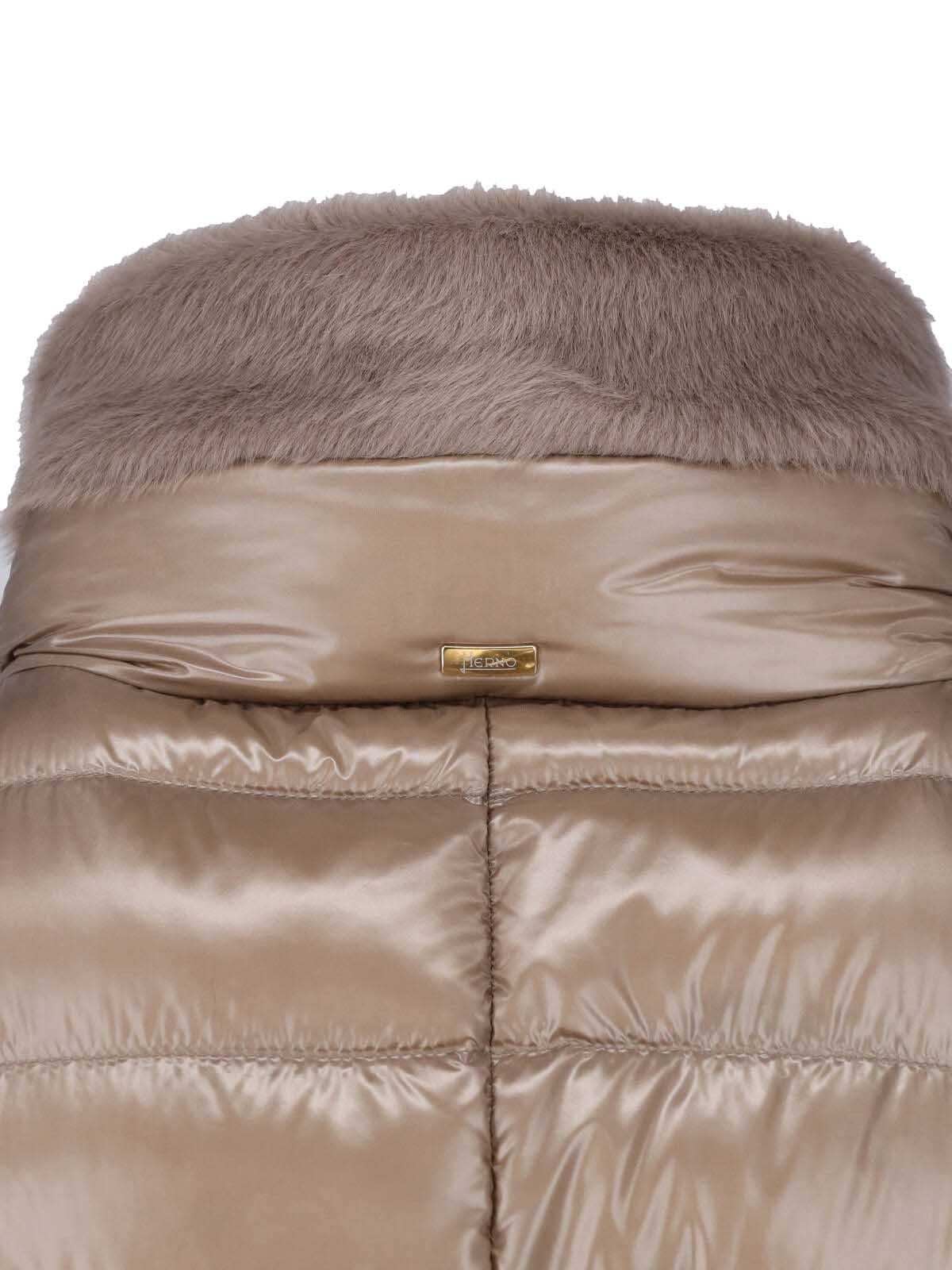 Herno Beige Down Puffer Jacket for Women