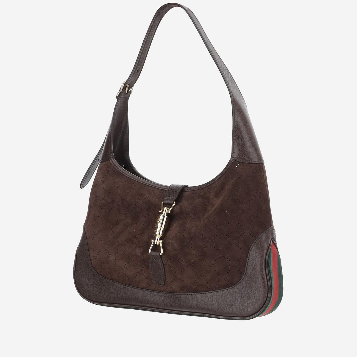 GUCCI Leather Shoulder Bag Brown Women’s Handbag
