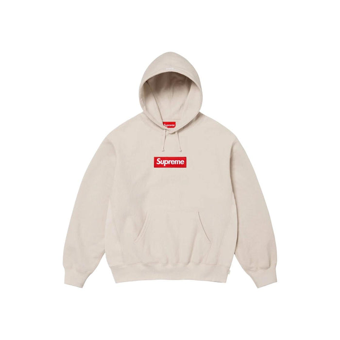 Supreme Stone Ivory Box Logo Hooded Sweatshirt Unisex