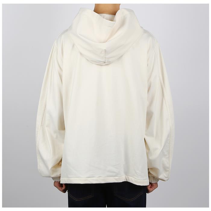 JIL SANDER Technical Cotton Hoodie White Men’s T-Shirt