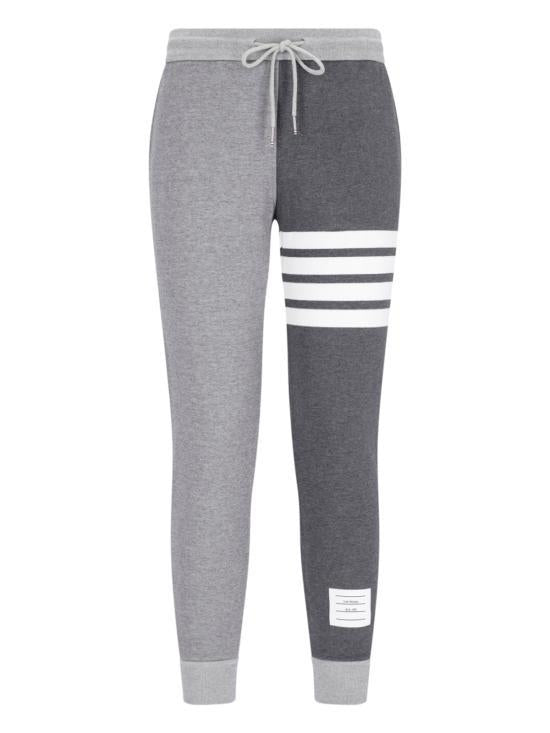 THOM BROWNE Tonal Grey Cotton Jogger Sweatpants Women’s
