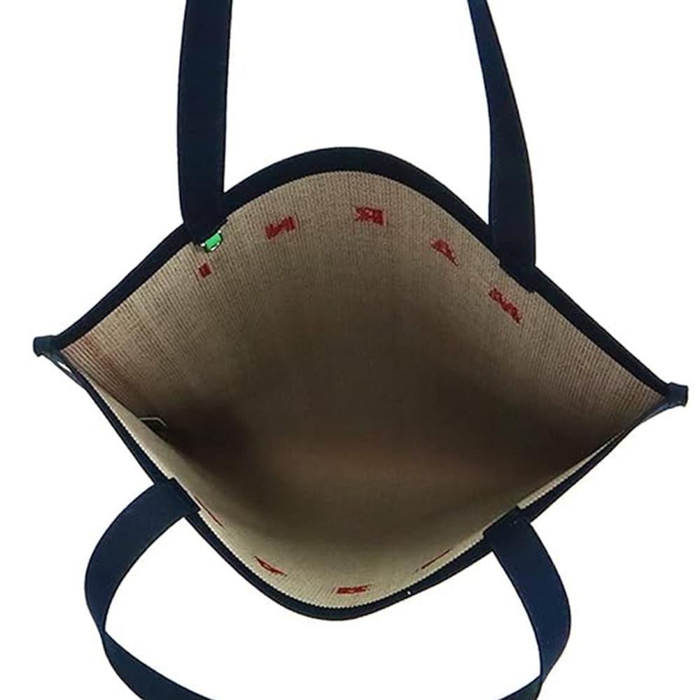 Marni Logo Two-Tone Tote Bag