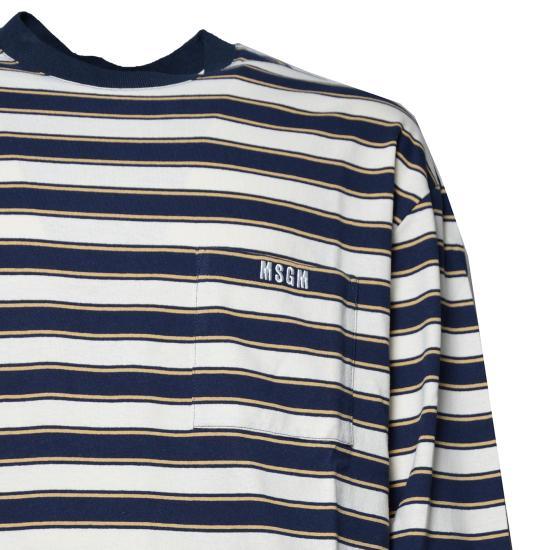 MSGM Long Sleeve Sweatshirt for Men 4040MM115D 267019 02 WHITE DOM