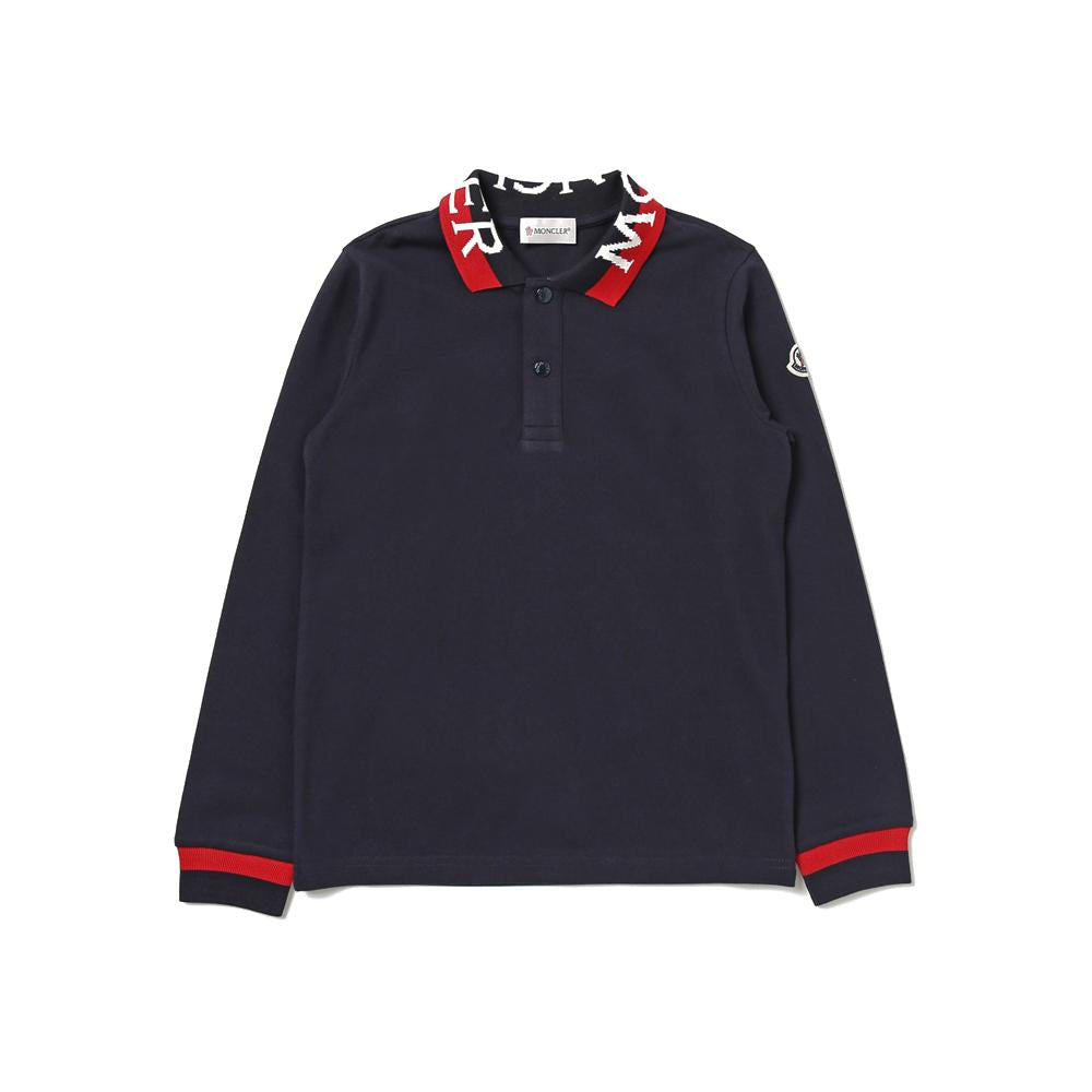 Moncler Kids Women’s Logo Polo T-Shirt 8B000 06 8496W 778