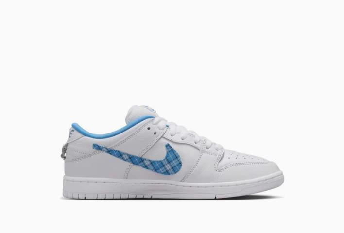 Nike x Nicole Hause SB Dunk Low Pro White Blue Low-Top Sneakers FZ8802 100