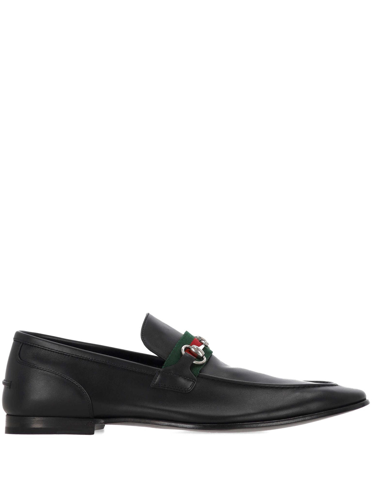 GUCCI Black Leather Loafers for Men