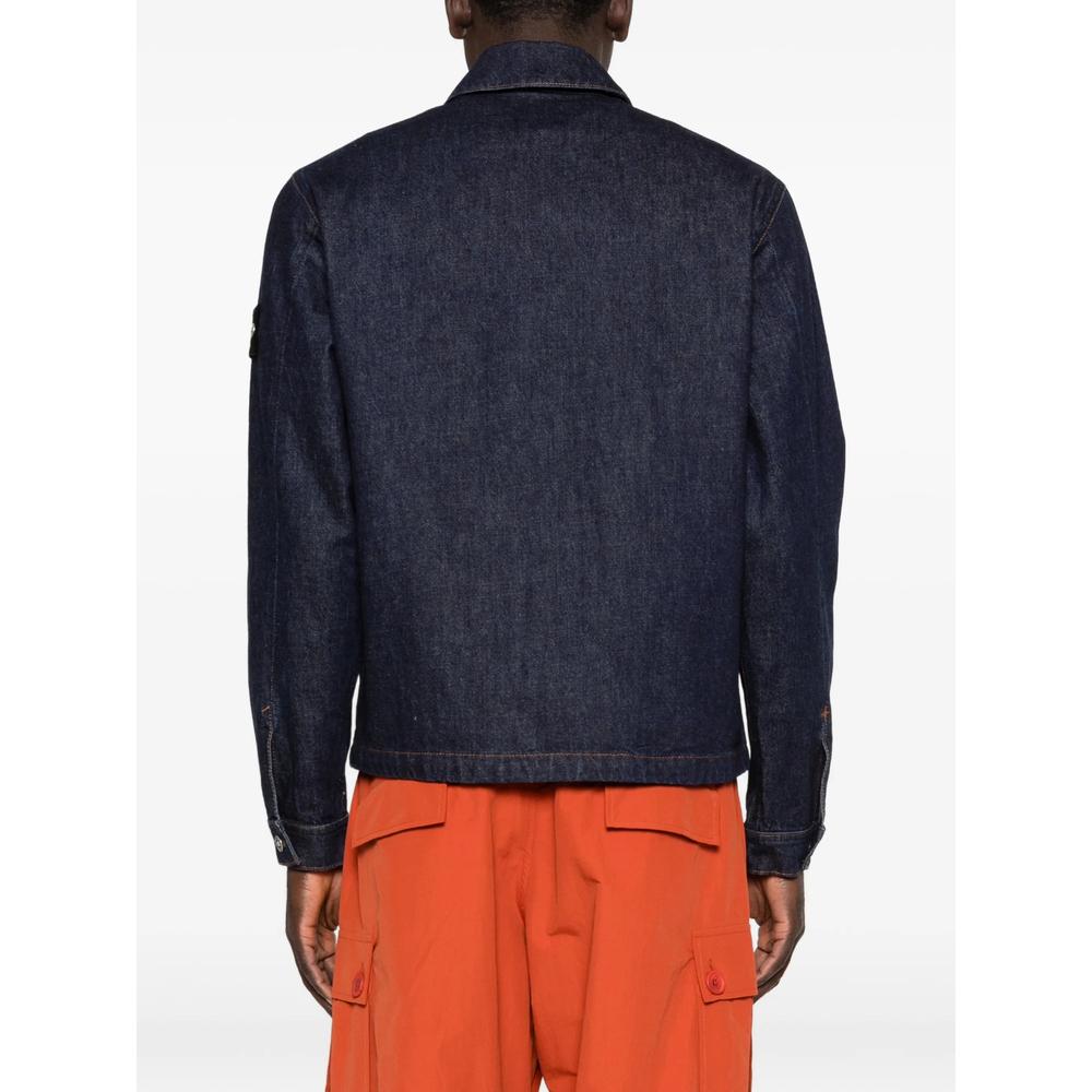 STONE ISLAND Nylon Bomber Jacket Navy Men’s