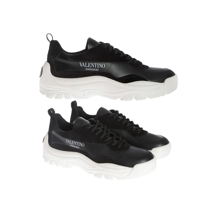 VALENTINO 15th Anniversary Logo Black Low-Top Sneakers