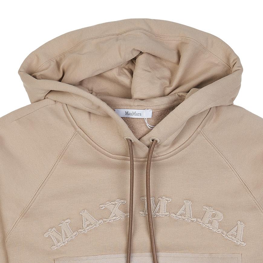 Max Mara Women’s LILLO Hooded Sweatshirt Hoodie Ivory