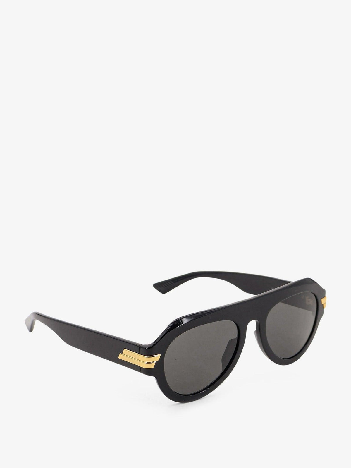 Bottega Veneta Black Acetate Square Sunglasses