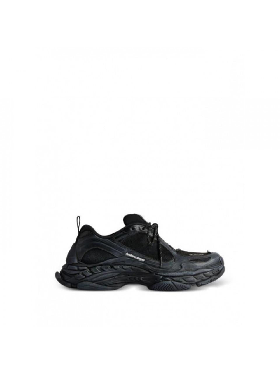 BALENCIAGA Triple S2 Low-Top Sneakers White Gray Leather Mesh