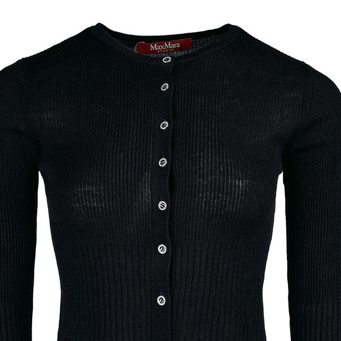 Max Mara Women’s Feriale Wool Cardigan Black