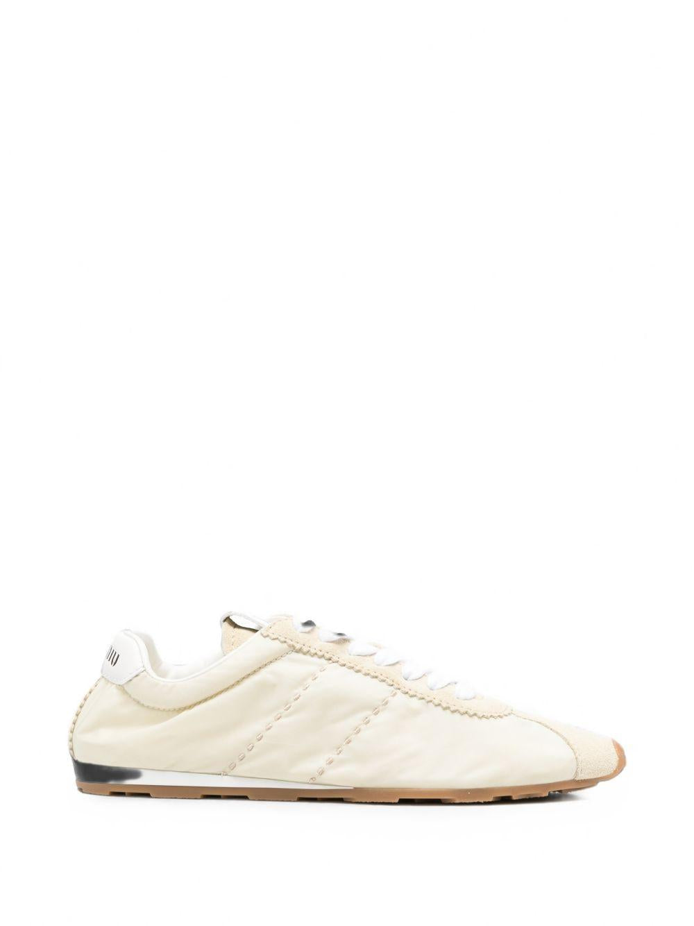 Miu Miu Leather Low-Top Sneakers